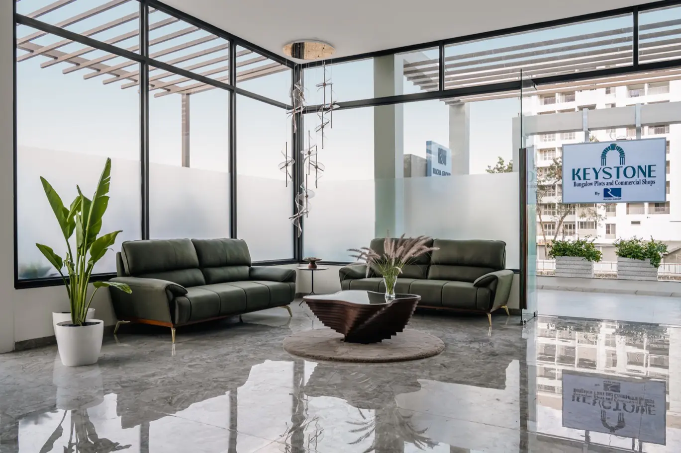 Entrance foyer designed by Brix Architecture & Interiors, Pune