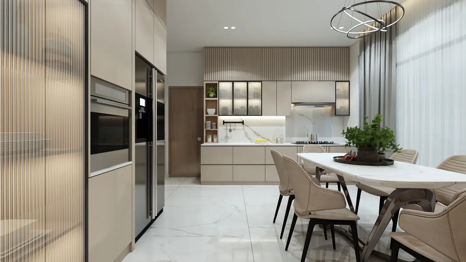 Kitchen — interior designed by Brix Architecture & Interiors, Pune