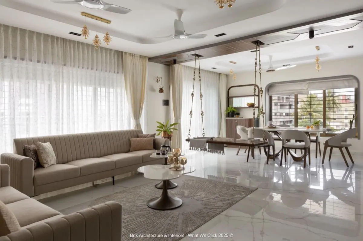Design the pooja space properly — 3 BHK Interior Design Ideas for Modern & Luxury Houses
