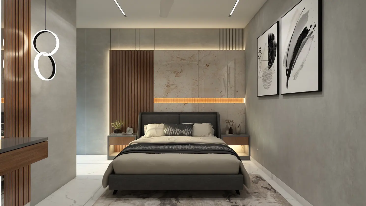 Guest Bedroom — interior designed by Brix Architecture & Interiors, Pune